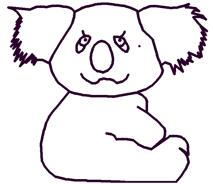 Coloring Pages Zoo Animals. Animal coloring pages - Koala